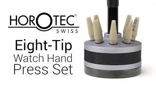 Horotec Watch Hand Press Set with Base