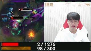 T1 Doran Defying Death AGAIN and AGAIN! - Best of LoL Stream Highlights (Translated)