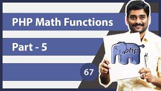 PHP Math Functions Part 5 - PHP Tutorial 67