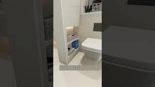 Bring Nature Into Your Bathroom with Solid Wood Furniture #BathroomDecor #SolidWood #Storage