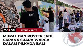 KPU Bali Libatkan Seniman Muda untuk Suarakan Harapan Warga dalam Pilkada | tvOne Minute