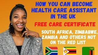 How to become a HEALTH CARE ASSISTANT | free care courses | South Africa, Zimbabwe not on D red list