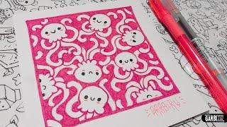 Cute jellyfishes - How to Draw Patterns for your doodles by Garbi KW