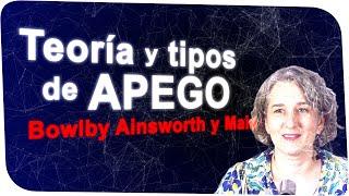 Teoría y tipos de APEGO según Bowlby, Ainsworth y Main. El experimento de la situación extraña.