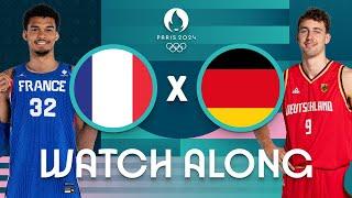 France v Germany | Men's Olympic Basketball Tournament Paris 2024 | Watch Along 