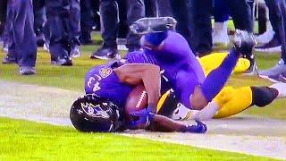 JUSTICE HILL KNOCKED OUT INJURY VIDEO: (CONCUSSION) STEELERS VS. RAVENS | NFL | DECEMBER 21, 2024