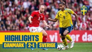 Highlights: Danmark – Sverige 2-1 | Förlust i nordiska derbyt