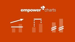 empower® Charts - Create structure with arrows, breaks & Excel links