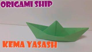 Kema yasash | Qog'ozdan kema yasash | Origami ship | origami