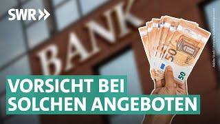 Festgeld und Tagesgeld – darauf sollten Sparer jetzt achten | Marktcheck SWR