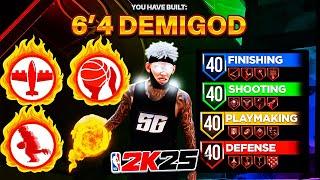 *NEW* 99 3PT + 95 BALL HANDLE + 91 STEAL + 87 DRIVING DUNK is THE BEST 6’4 GUARD BUILD in NBA 2K25!