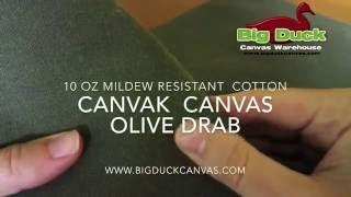 10oz Canvak Canvas Parrafin Coated Mildew Resistant All Purpose Fabric