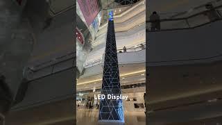 Creative LED display screen in shopping mall