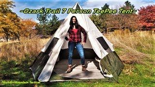 Ozark Trail 7 Person TeePee Tent is Awesome!!