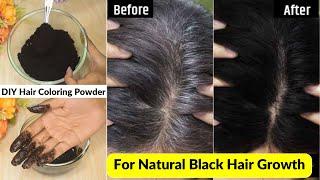 सफ़ेद बालों को जड़ से काला करे-Permanent Black Hair Coloring Dye at Home- Get rid of Grey/White Hair