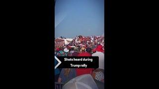 Eyewitness captures moment of shooting at Trump rally