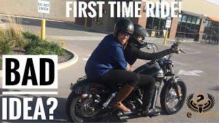 First Time on a 2017 Street Bob Motorcycle!