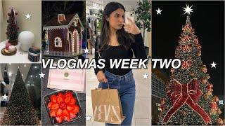 VLOGMAS WEEK TWO Decorating my room, Going to the mall, Mini Amazon, H&M & Zara Haul & More!️