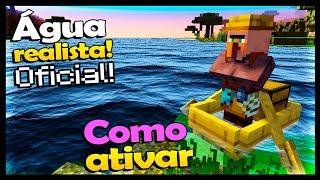 OFICIAL! ÁGUA REALISTA COM MOVIMENTO NA BEDROCK! VEJA COMO ATIVAR!