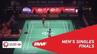 F | MS | Kento MOMOTA (JPN) [1] vs CHOU Tien Chen (TPE) [4] | BWF 2018