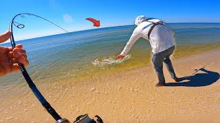 UNEXPECTED GIANT on an Empty Beach! *Shocked I Caught This*