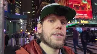 NYC Live Stream - Walking to Brooklyn to DO some graffiti and walking back to Times Square Christmas