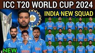 ICC T20 World Cup 2024 India Squad | Team India Final Squad | India Team for T20 World Cup 2024