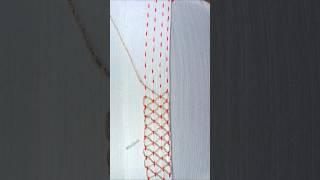 Another silk gold thread work on shifon fabrics #handbroidery #embroidery #handembroiderytutorial
