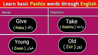 #129 Basic English Words in Pashto || Learn English in Pashto