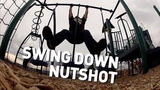 Brutal Swing Down Nutshot! *Voice goes High pitch