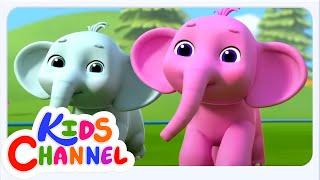 Ek Mota Hathi Elephant Song, एक मोटा हाथी + Huffy Puffy Hindi Train Rhymes for Babies