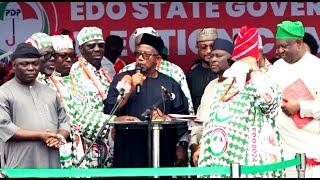 PDP Governors Shade Wike: Watch The Edo Governorship Election Campaign Grande Finale in Benin City