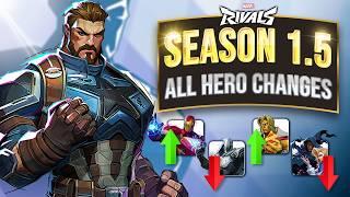 EVERY Hero Change in Season 1.5 | Side-by-Side Gameplay Comparison | Balance Patch | Marvel Rivals