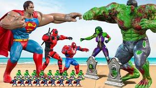 Recuse Team SUPERMAN VS Team HULK Zombies, JOKER: Who Is The King Of Super Heroes ? | POW FUNNY