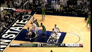 2013 Big Ten Men's  Basketball Marshall at Penn State highlights