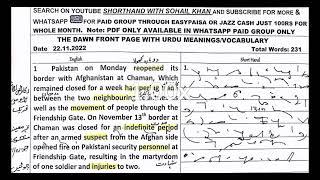 Shorthand dictation 80wpm