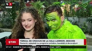 TÂRGUL DE CRĂCIUN DE LA HALA LAMINOR, DESCHIS_Știri B1TV_30 nov. 2024