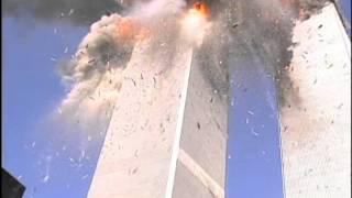 WTC 9/11 Second plane hit (Enhanced video)