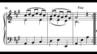 Minuet in A major for String Trio (original composition)