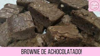 Brownie de achocolatado em pó  - Delicioso, rápido, e econômico | Receitas Práticas Da Kah.