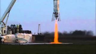 Armadillo Aerospace Tethered Test of Vertical Dragster