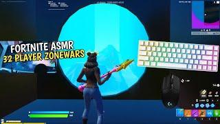 RK ROYAL KLUDGE RK68 ASMR  Red Switches Chill Keyboard Fortnite 32 PLAYER ZONEWARS Gameplay!!! 