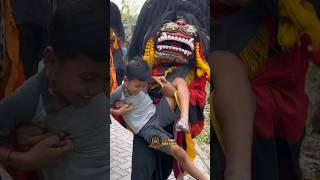 Barongan Ngamuk Ngejar Orang ketangkep #shorts #baronganblora