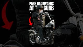 Why Do Bikers Park Backwards at the Curb? ️