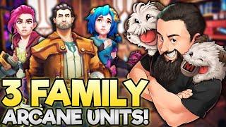 3 Family - Powder, Violet, and Vander from Arcane?! | TFT Into the Arcane | Teamfight Tactics