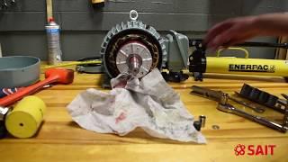 Electric motor bearing replacement