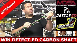 GIVEAWAY: Detect-Ed Carbon Shaft, Cuff & Accessories For Minelab Equinox Metal Detector