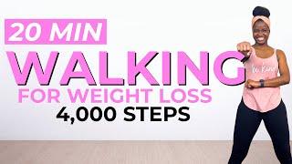 4000 STEPS WALKING Workout For WEIGHT LOSS | 20 Min Walking to Lose Weight| Walking to Burn Cals