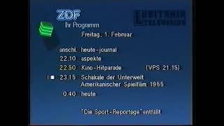 Programmentafel (ZDF, 01.02.1991)
