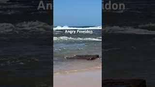 Pacific Ocean . Angry Poseidon